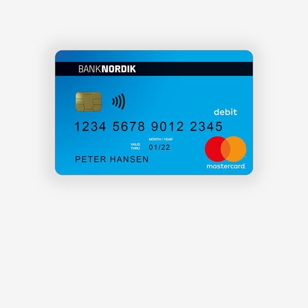 Et mastercard debit kort. 