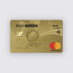 Mastercard gold kort.