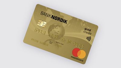Mastercard gold kort. 